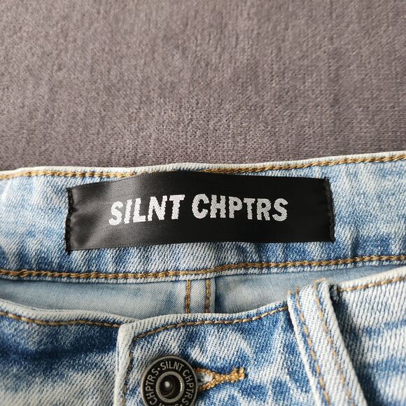 SILNT CHPTRS Jeans Womens Size 30 High Rise Baggy Wide Leg Blue - Picture 7 of 11